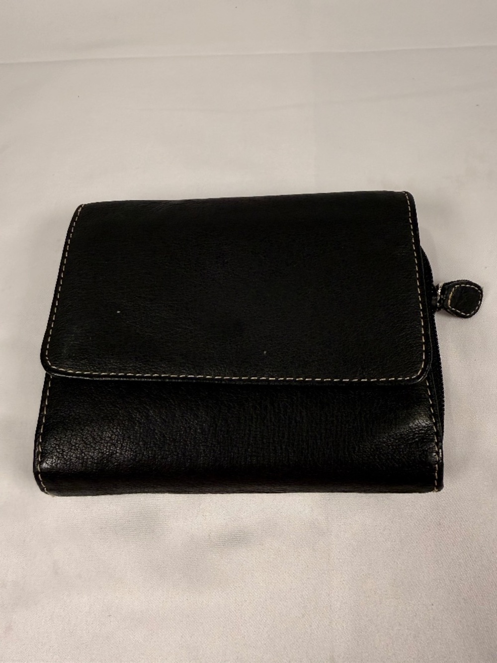Black Genuine Leather Organizer Wallet